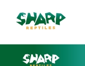 Projekt graficzny, nazwa firmy, tworzenie logo firm Logo z gadami strona Sharp Reptiles - kati16