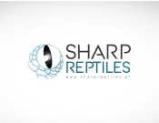 Projekt graficzny, nazwa firmy, tworzenie logo firm Logo z gadami strona Sharp Reptiles - baang