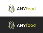 Projekt graficzny, nazwa firmy, tworzenie logo firm ANYfood logo dla firmy - Witeck