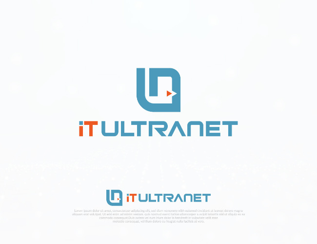Projektowanie logo dla firm,  Logo dla firmy IT Ultranet, logo firm - itultranet