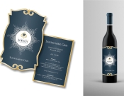 Projekt graficzny, nazwa firmy, tworzenie logo firm Etykieta na butelkę wina - casta