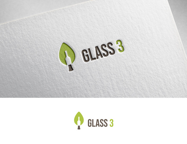 Projektowanie logo dla firm,  Logo dla firmy o nazwie glass3, logo firm - banan03