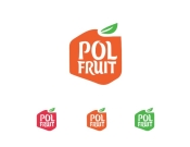 Projekt graficzny, nazwa firmy, tworzenie logo firm Logo firmy: PolFruit - OWOCE  - majo