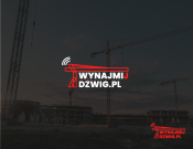 Projekt graficzny, nazwa firmy, tworzenie logo firm Logo dla wynajmijdzwig.pl - czaqq