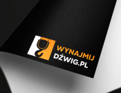 Projekt graficzny, nazwa firmy, tworzenie logo firm Logo dla wynajmijdzwig.pl - GraphicDesigner