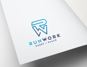 Projekt graficzny, nazwa firmy, tworzenie logo firm Logo dla RUNWORK Sp. z o.o. - Blanker