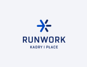 Projekt graficzny, nazwa firmy, tworzenie logo firm Logo dla RUNWORK Sp. z o.o. - OBSYDIAN
