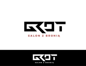 Projekt graficzny, nazwa firmy, tworzenie logo firm Logo Salon Broni Grot - stone