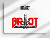 Projekt graficzny, nazwa firmy, tworzenie logo firm Logo Salon Broni Grot - Piotr_dtp