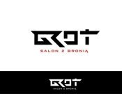 Projekt graficzny, nazwa firmy, tworzenie logo firm Logo Salon Broni Grot - stone