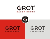 Projekt graficzny, nazwa firmy, tworzenie logo firm Logo Salon Broni Grot - JEDNOSTKA  KREATYWNA