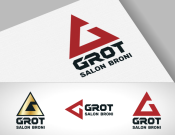 Projekt graficzny, nazwa firmy, tworzenie logo firm Logo Salon Broni Grot - Artrox
