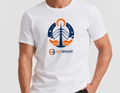 Projekt graficzny, nazwa firmy, tworzenie logo firm Koszulki dla firmy elektrycznej - aga90