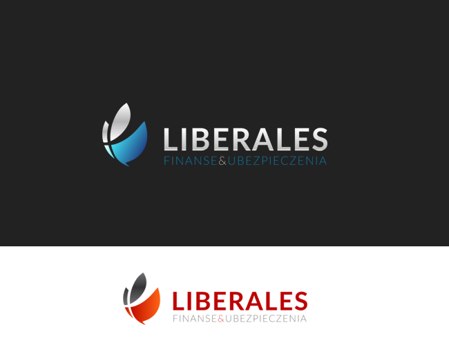 Projektowanie logo dla firm,  Logo instytucji finansowej, logo firm - liberales