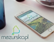projektowanie logo oraz grafiki online logo dla portalu z Mazur