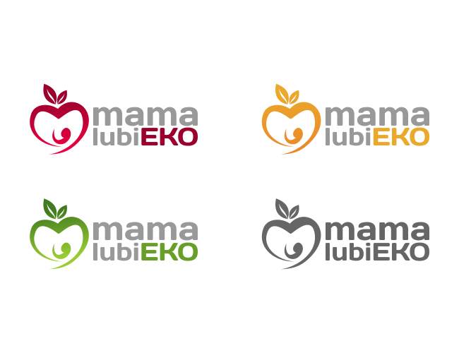 Projektowanie logo dla firm,  Logo - internetowy targ eko żywności, logo firm - MamaLubiEko