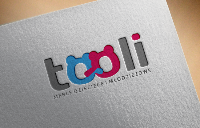 Projektowanie logo dla firm,  Logo marki mebli dziecięcych TOOLI, logo firm - EKOMATERACE