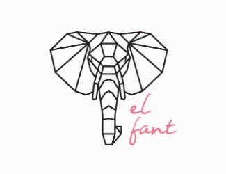 Projekt graficzny logo dla firmy online El Fant