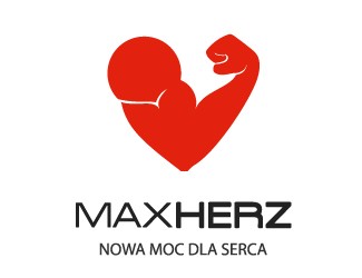Projekt logo dla firmy maxHerz | Projektowanie logo