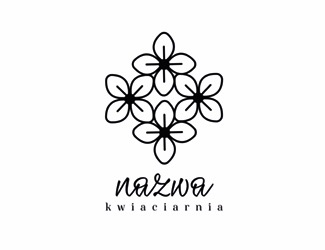 Projekt graficzny logo dla firmy online kwiaciarnia