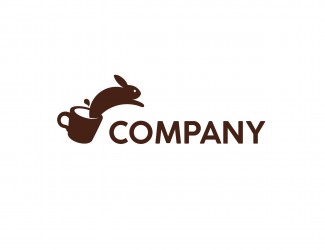 Projekt graficzny logo dla firmy online Kawowy Królik 