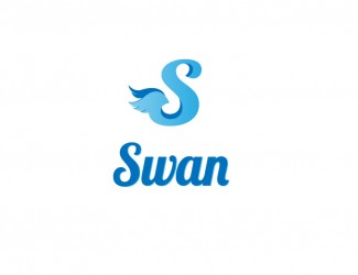Projekt logo dla firmy Blue Swan | Projektowanie logo