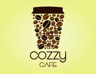 Projekt graficzny logo dla firmy online Cozzy Kafe