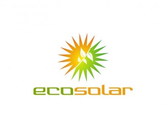 Projekt logo dla firmy eco solar | Projektowanie logo