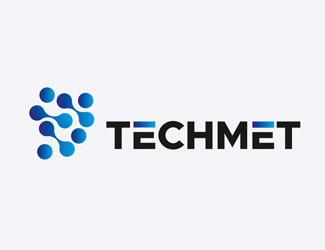 Projekt graficzny logo dla firmy online techmet