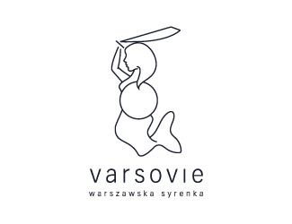 Projekt logo dla firmy Varsovie - warszawska syrenka | Projektowanie logo