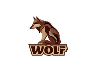 Projekt graficzny logo dla firmy online Wolf3d