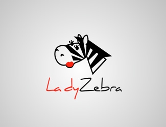 Projektowanie logo dla firm online Lady Zebra