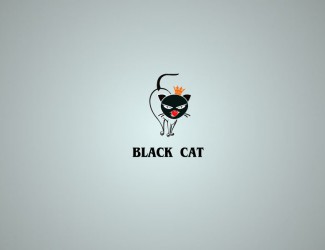 Projekt graficzny logo dla firmy online black cat