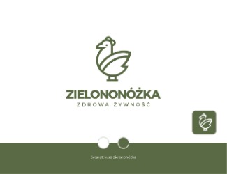 Projekt graficzny logo dla firmy online Zielononóżka