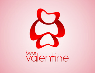 Projektowanie logo dla firmy, konkurs graficzny Walentynkowy niedźwiedź 