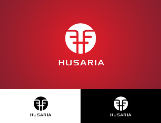 Projekt logo dla firmy HUSARIA | Projektowanie logo