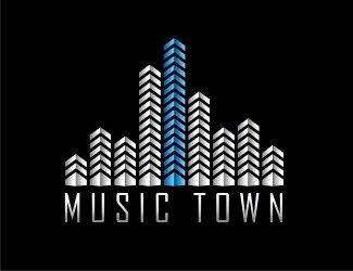Projekt graficzny logo dla firmy online MUSIC TOWN