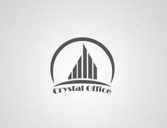 Projekt logo dla firmy Crystal Office | Projektowanie logo