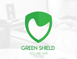 Projekt graficzny logo dla firmy online GreenShield
