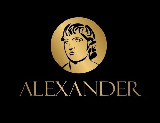Projekt graficzny logo dla firmy online Alexander Wielki