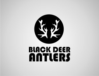 Projekt graficzny logo dla firmy online Black Deer Antlers