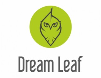 Projekt graficzny logo dla firmy online DreamLeaf/Sowa