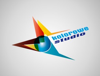 Projekt graficzny logo dla firmy online Kolorowe studio