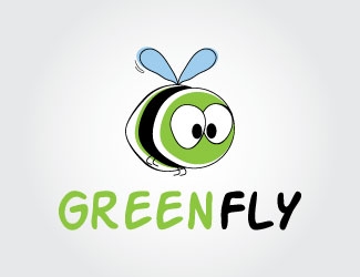Projekt graficzny logo dla firmy online Green fly