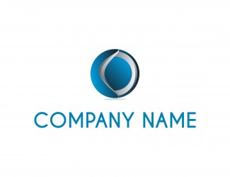 Projekt graficzny logo dla firmy online niebieska kula ziemska