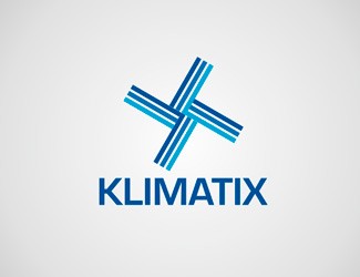 Projekt logo dla firmy KLIMATIX | Projektowanie logo