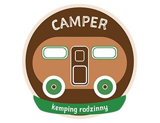camper kemping rodzinny - projektowanie logo - konkurs graficzny