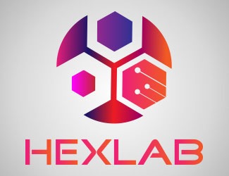 Projekt graficzny logo dla firmy online HEXLAB
