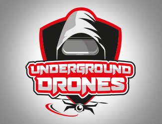 Projekt graficzny logo dla firmy online Underground Drones