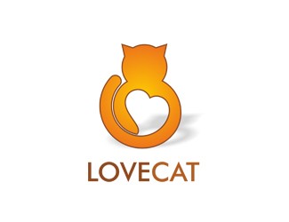 Projekt graficzny logo dla firmy online lovecat